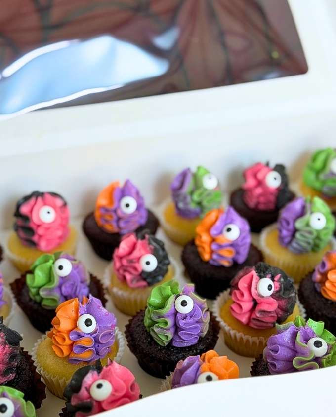 Mini Monster Cupcakes